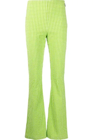 Msgm Check-pattern flared trousers