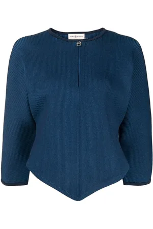 Tory Burch Zip-front short-sleeved cardigan