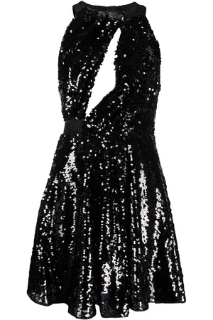Pinko Sequin-embellished flared dress