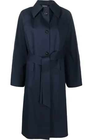 Kassl Editions Tied-waist trench coat