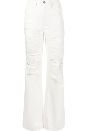 GOEN.J Distressed straight-leg jeans