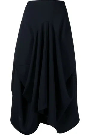 GOEN.J Draped midi skirt