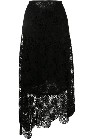 GOEN.J Lace detail maxi skirt