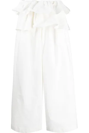 GOEN.J High-waisted ruffled trousers