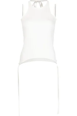 DION LEE Round neck tank top