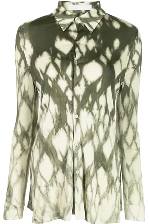 DION LEE Shibori Miter placket shirt