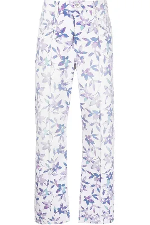 Isabel Marant Floral-print straight-leg trousers