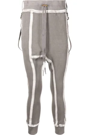 11 BY BORIS BIDJAN SABERI Tape-detail drawstring track pants