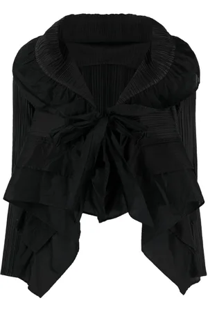 Issey Miyake 2000s plissé ruffled bolero