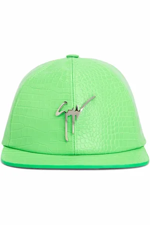 Giuseppe Zanotti Cohen snakeskin-effect leather cap
