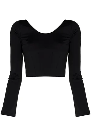 Natasha Zinko Zip-up corset crop top