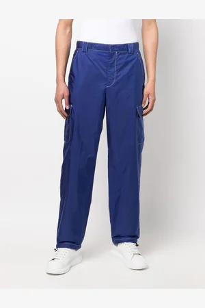 Prada Triangle plaque straight-leg trousers