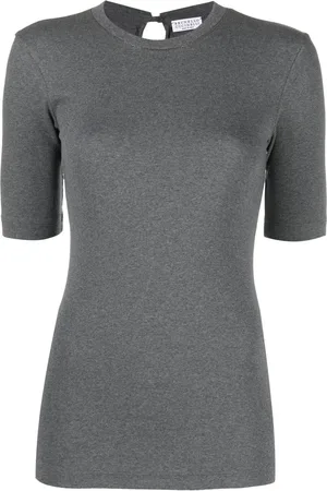 Brunello Cucinelli Short-sleeve knitted top