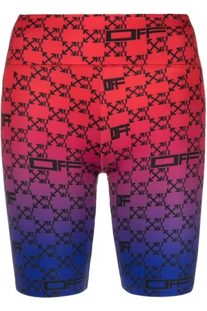 OFF-WHITE Monogram-print cycling shorts