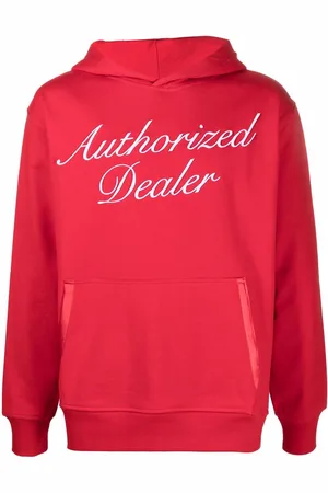 JUST DON Slogan print hooded sweatshirt