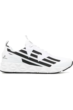 EA7 Two-tone lace-up sneakers