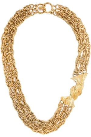 Givenchy 1990s knot detail necklace