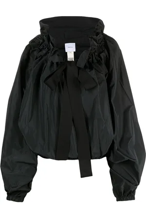 Patou Grosgrain puff-sleeve blouse