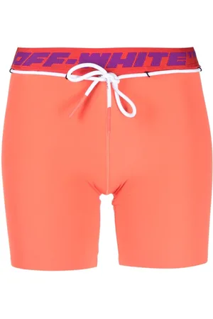 OFF-WHITE Logo-waistband track shorts