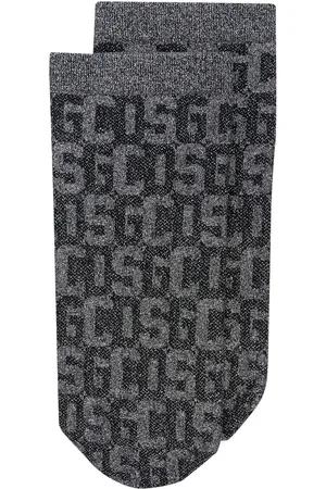 Wolford X GCDS monogram-pattern socks