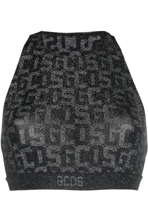 Wolford X GCDS basic monogram crop top