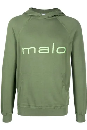 Malo Logo-print hooded sweatshirt
