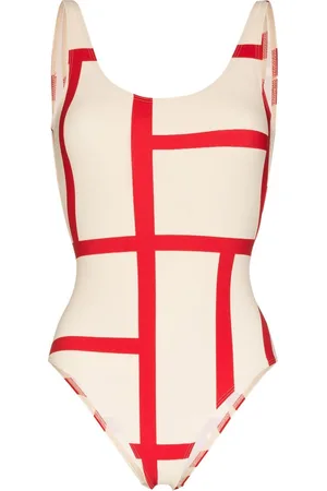 Totême Monogram-print swimsuit