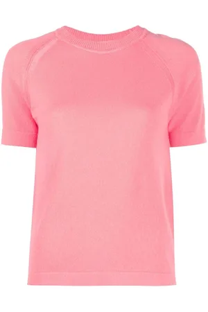 Barrie Short-sleeve knitted top