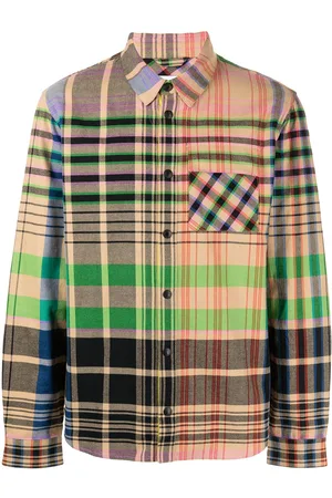 Aztech Check-print long-sleeved shirt