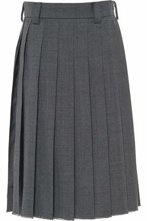 Miu Miu Prince Of Wales-check wool skirt