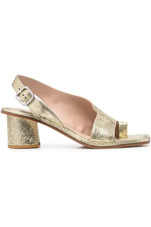 Scarosso Jill slingback 65mm leather sandals