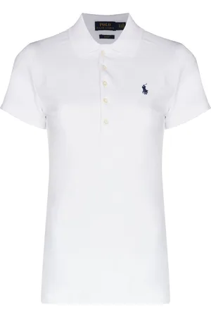 Ralph Lauren Julie embroidered logo polo shirt