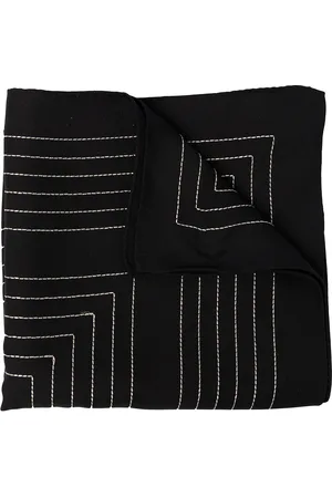 Totême Embroidered-logo silk scarf