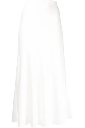 GALVAN Flared slip skirt