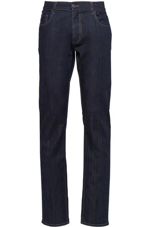 Prada Contrast-stitch straight-leg jeans
