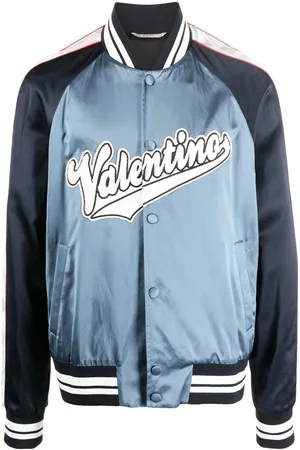 VALENTINO GARAVANI Logo-patch bomber jacket
