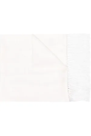 Saint Laurent 1990s fringed silk scarf