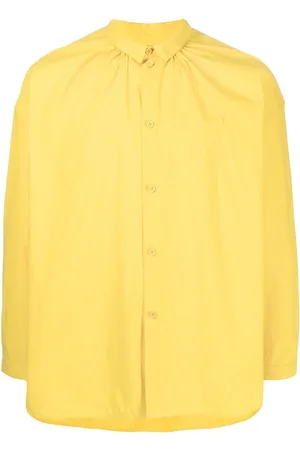 TOOGOOD Gathered long-sleeve linen shirt