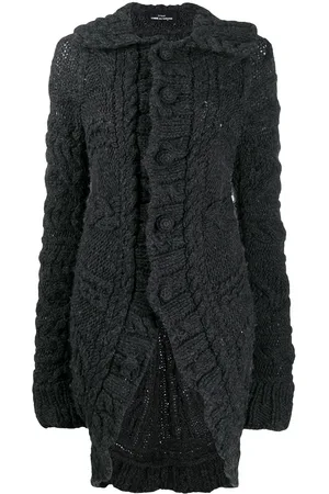 Comme des Garçons 2006 chunky knit elongated cardigan