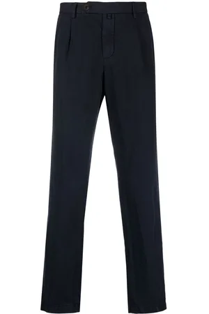 BRIGLIA Straight leg cotton chinos