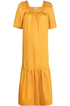 Rodebjer Ruched short-sleeved maxi dress