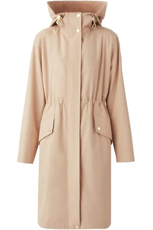 Burberry Hooded gabardine parka coat
