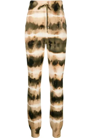 AMIRI Tie-dye rib-knit track pants
