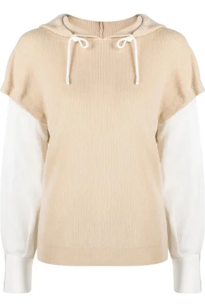 MAX & MOI Two-tone drawstring hoodie