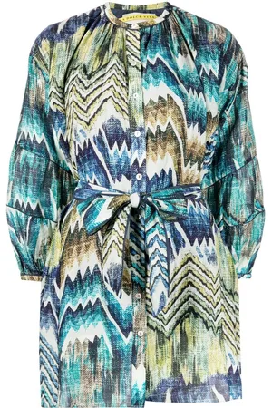 CHUFY Patterned tie-fastening dress