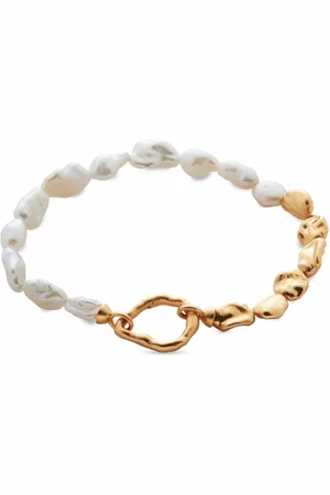 Monica Vinader X Mother of Pearl Keshi pearl bracelet