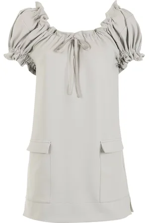 Gloria Coelho Short-sleeve ruffled blouse
