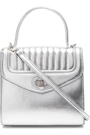 DELAGE Freda metallic leather tote bag