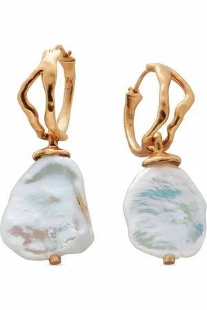 Monica Vinader Keshi pearl hoop earrings