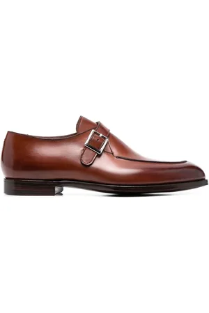 Crockett & Jones Lawrence buckled monk shoes
